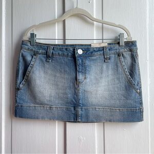 Y2K 2000s Decree Denim Mini Skirt NWT Size 13